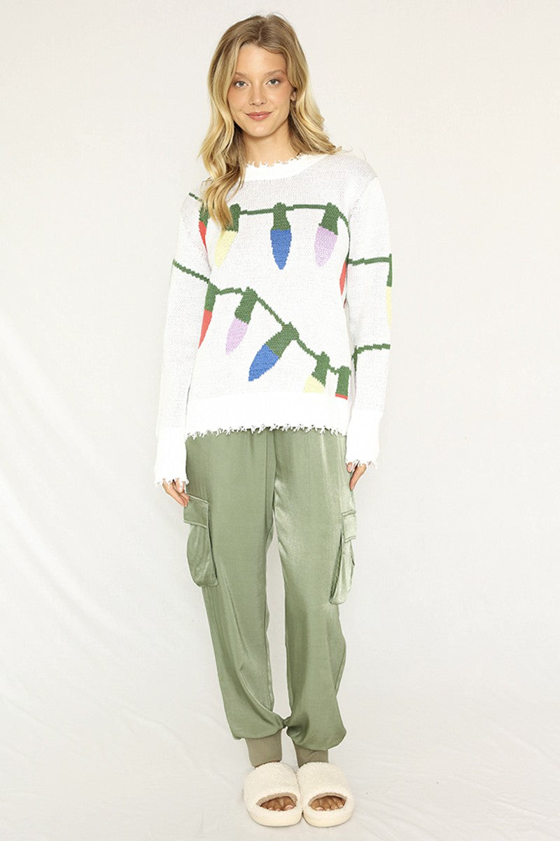 Twinkle Lights Holiday Sweater