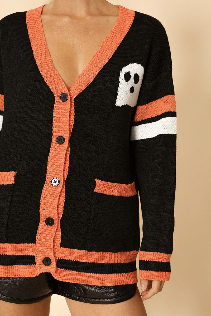 Boo Crew Ghost Cardigan