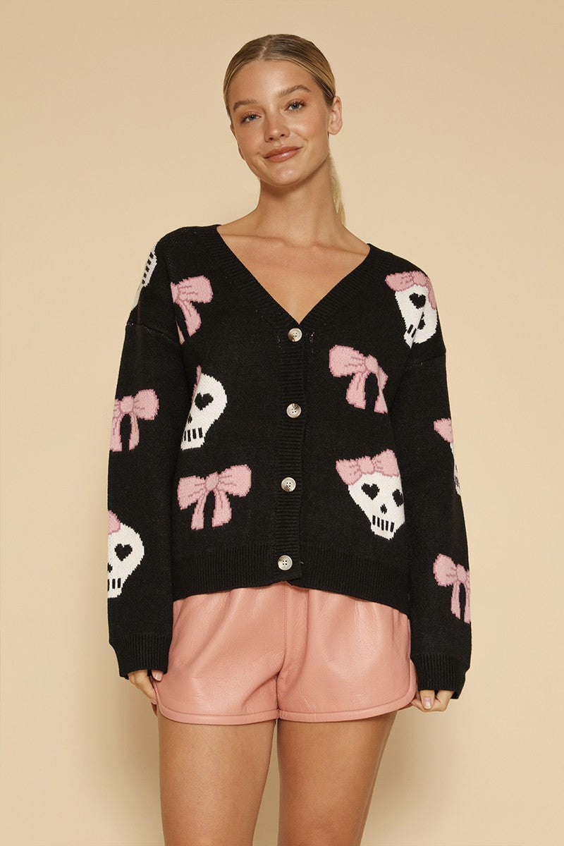 Spooky Night Halloween Knit Cardigan