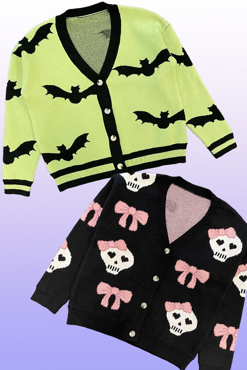 Spooky Night Halloween Knit Cardigan