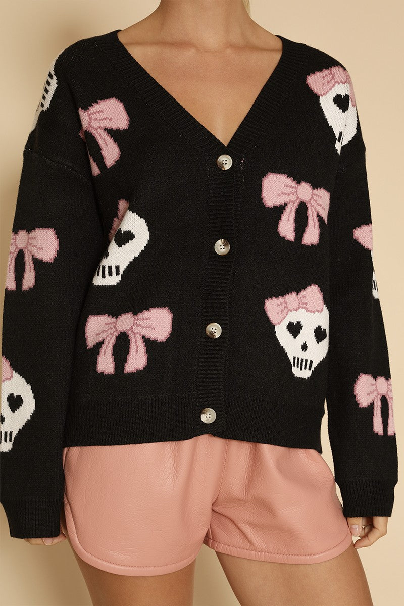 Spooky Night Halloween Knit Cardigan