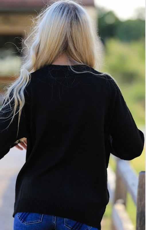 Skull & Crossbones Knit Sweater