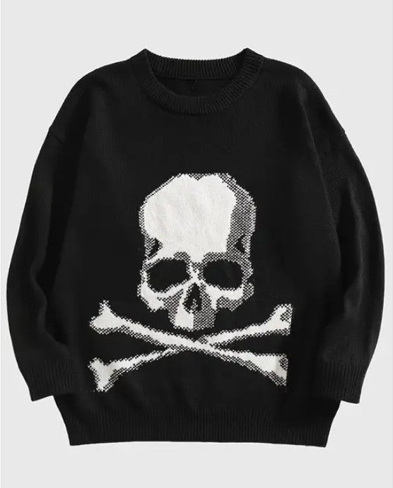 Skull & Crossbones Knit Sweater