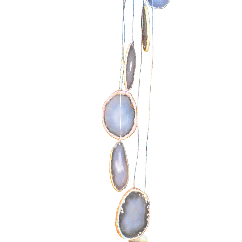 Natural Agate Slice Wind Chime