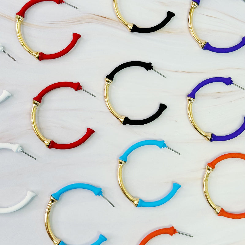 Radiant Rhythm Dipped Hoop Earrings