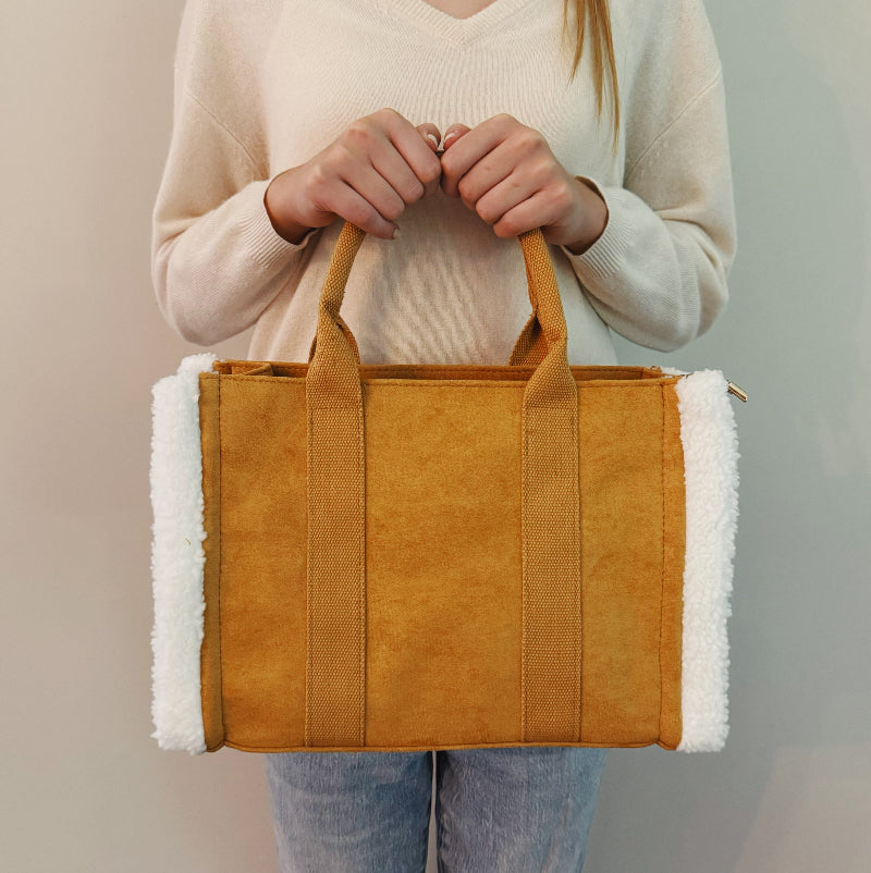 Western Fluffy Tote Crossbody