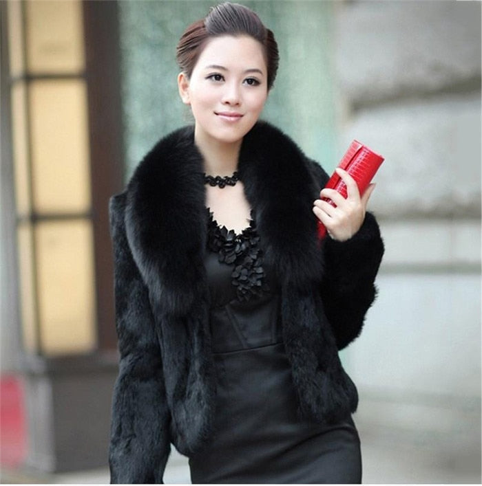 Luxe Faux Fox Fur Jacket