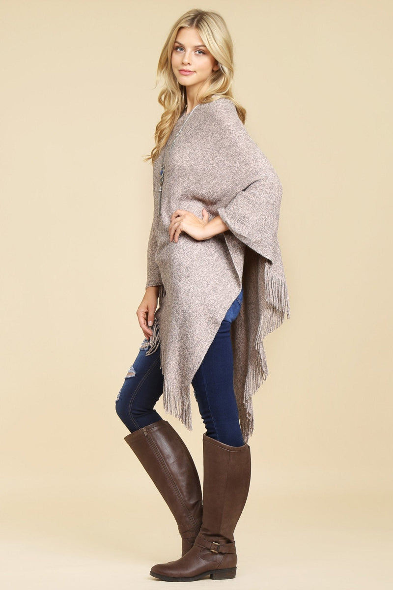Cozy Tasseled Poncho