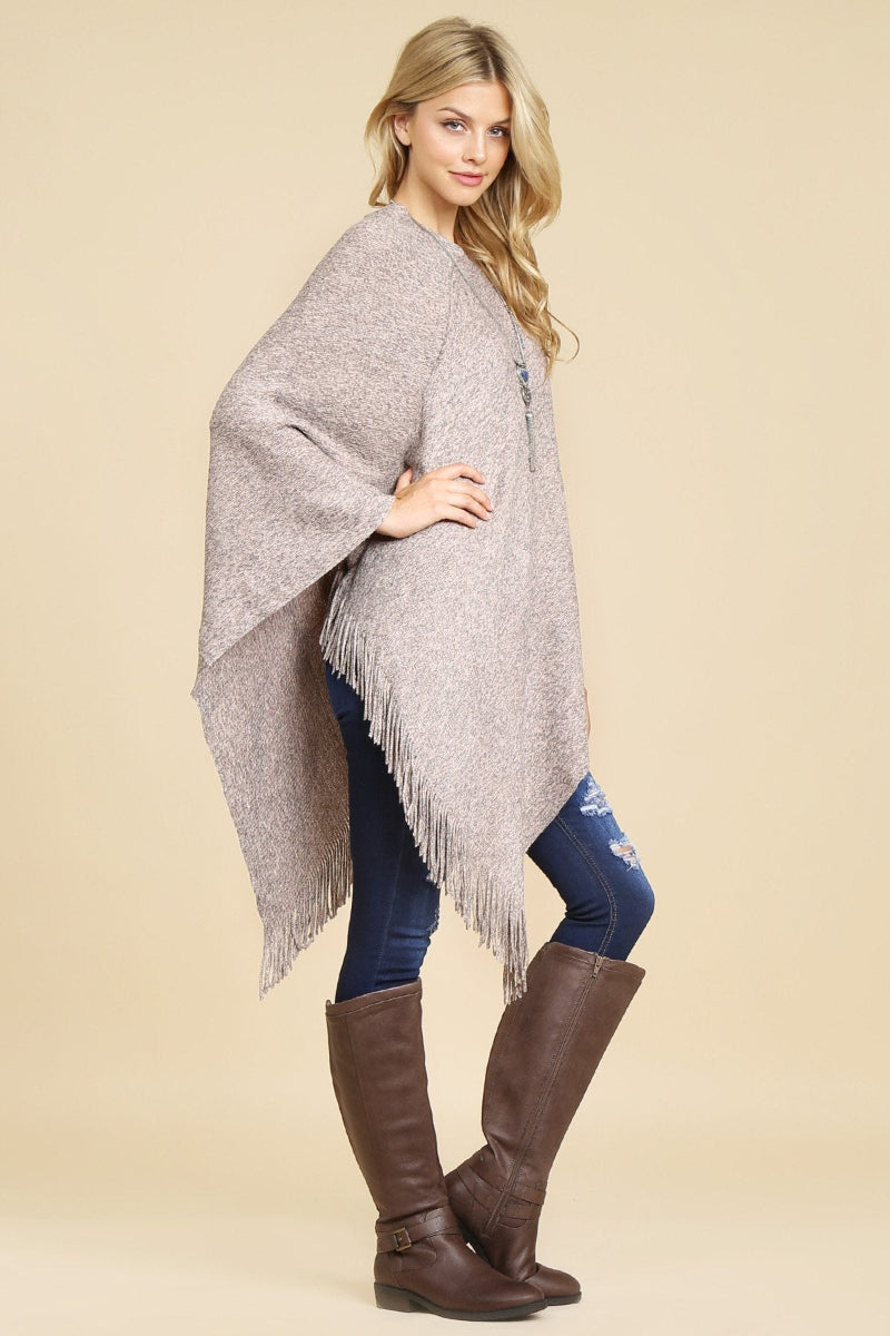 Cozy Tasseled Poncho