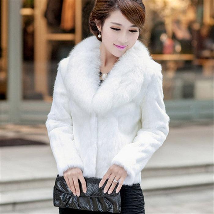 Luxe Faux Fox Fur Jacket