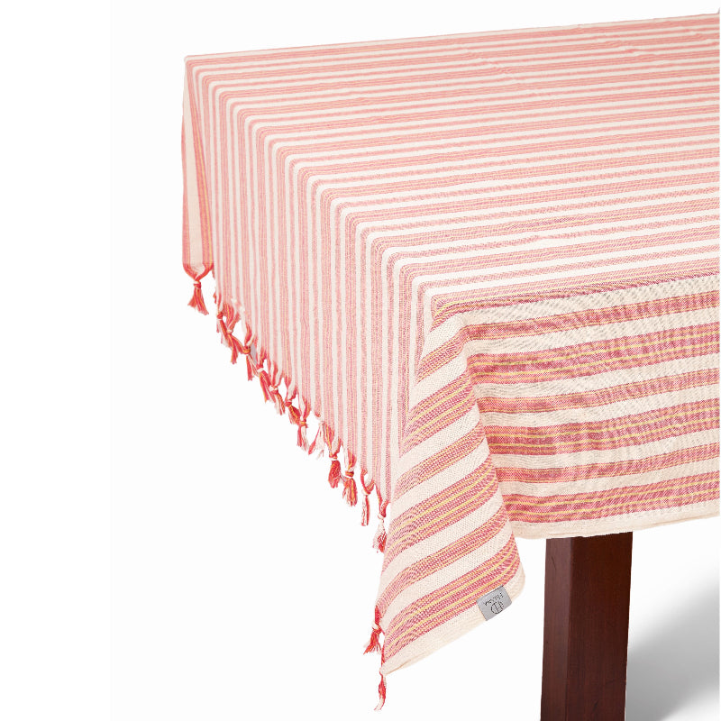 Andana Striped Tablecloth Set w 12 Napkins