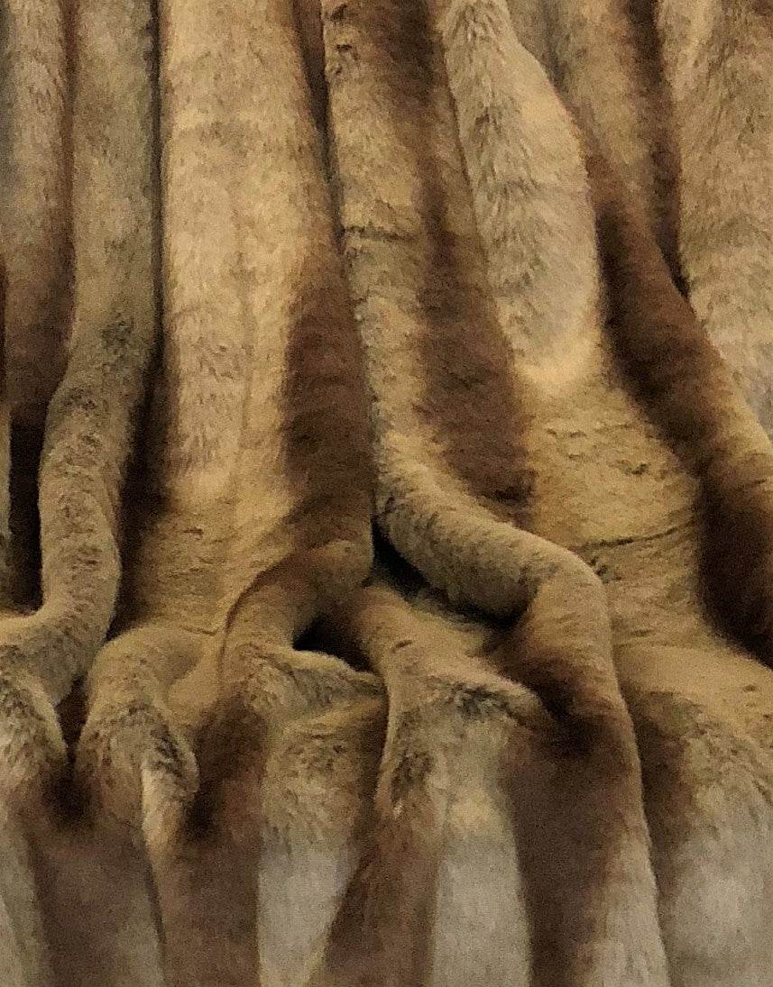 Sheared Faux Chinchilla Throw