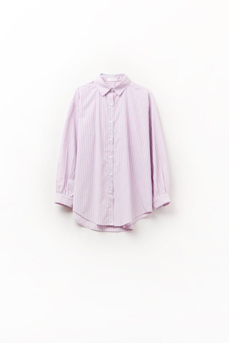 Striped Pink Strass Shirt