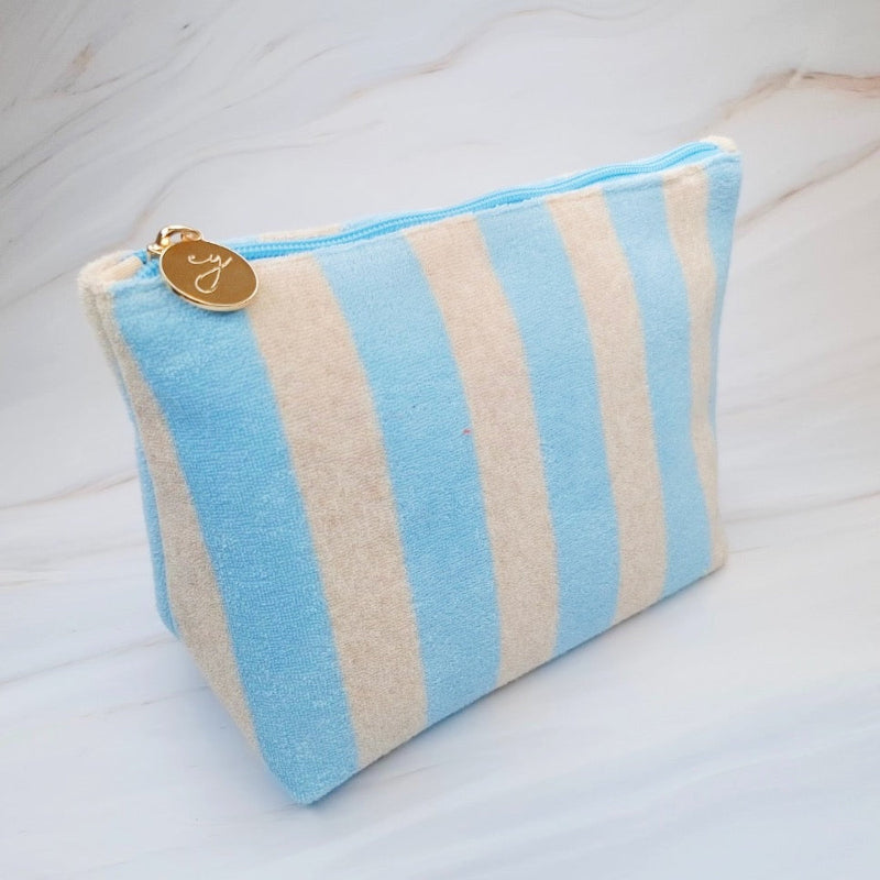 Coastal Carryall Terry Striped Pouch