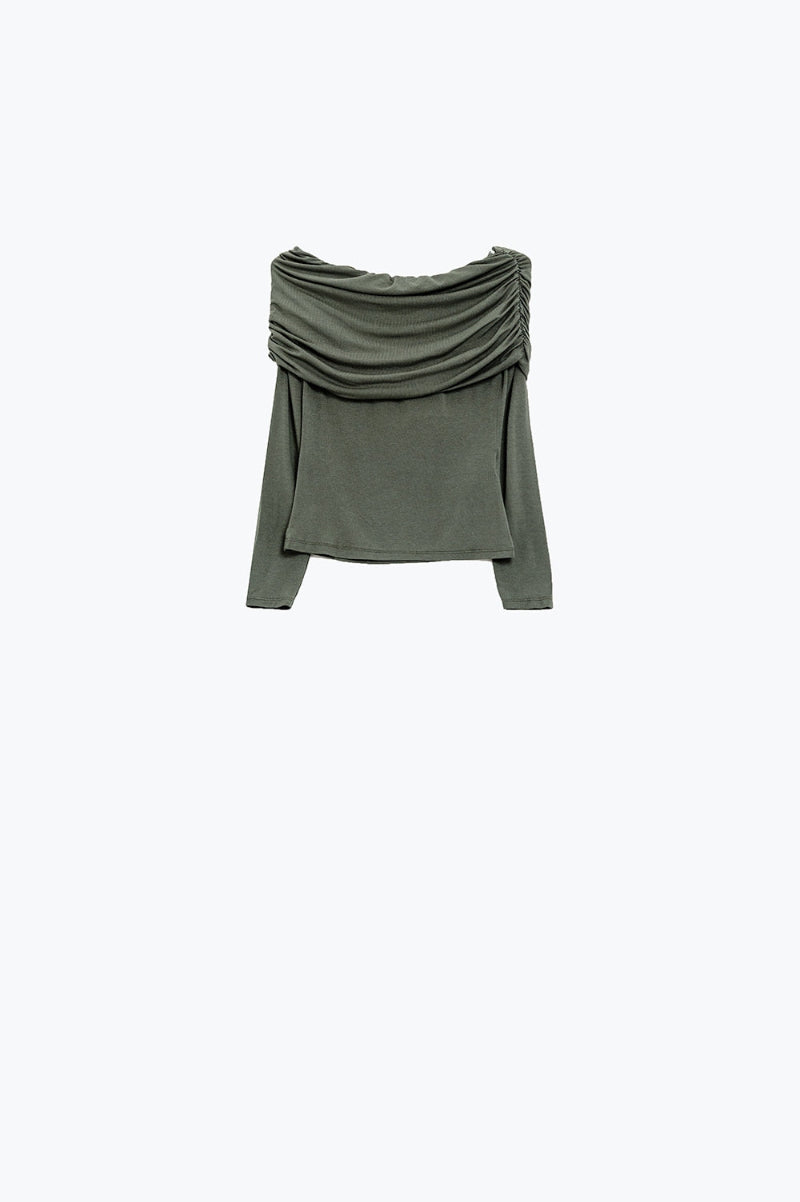 Ruched Off-Shoulder Top