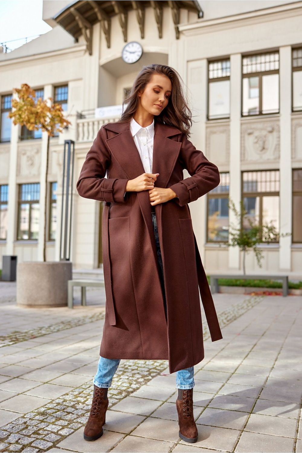 Classic Wool Belted Coat