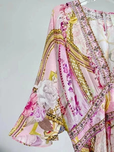 Silk Bohemian Midi Dress