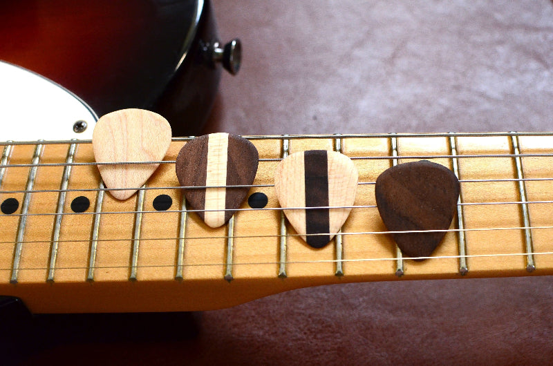 Hardwood Guitar Picks | Set of 4