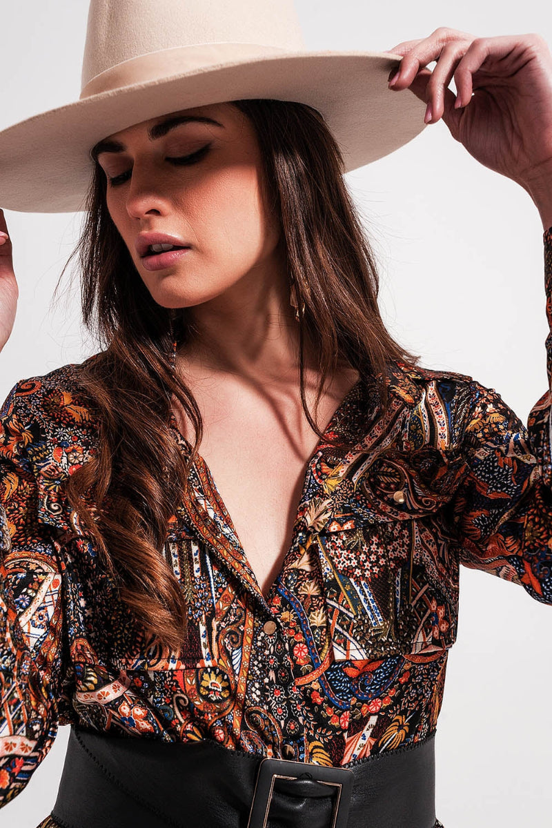 Midnight Paisley Mini Dress