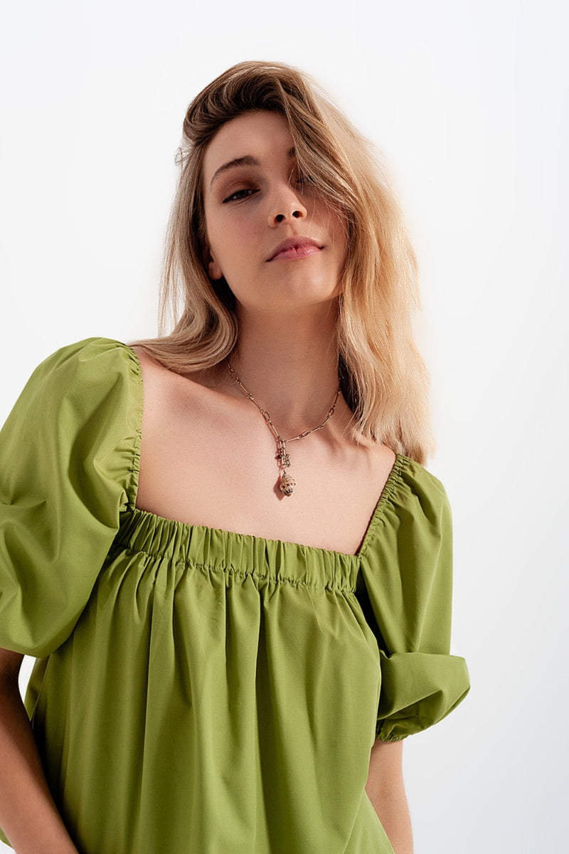Garden Poplin Balloon Top