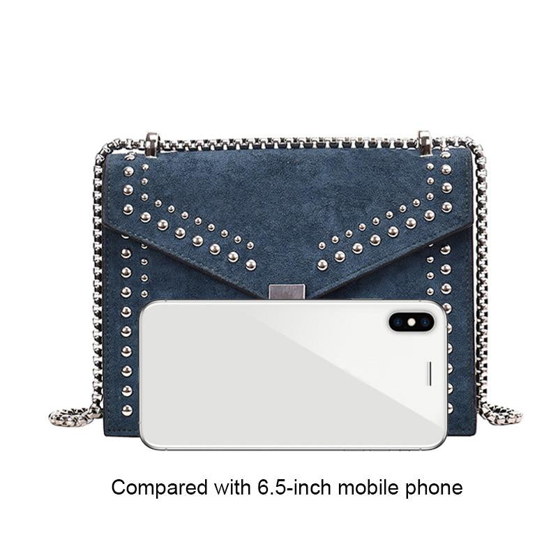 Rivet Chain Shoulder Bag