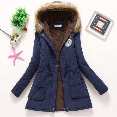 Feather-Lined Corduroy Parka