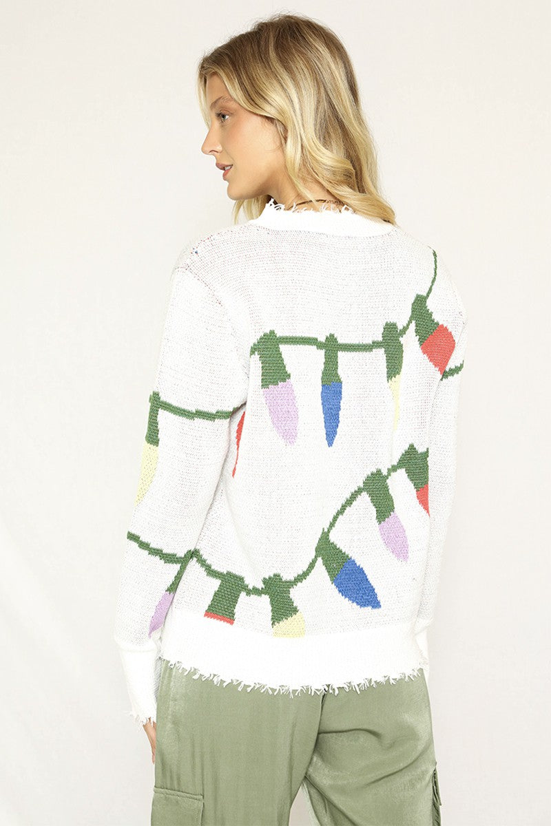 Twinkle Lights Holiday Sweater