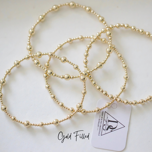 Sadie Gold-Filled Beaded Bracelet