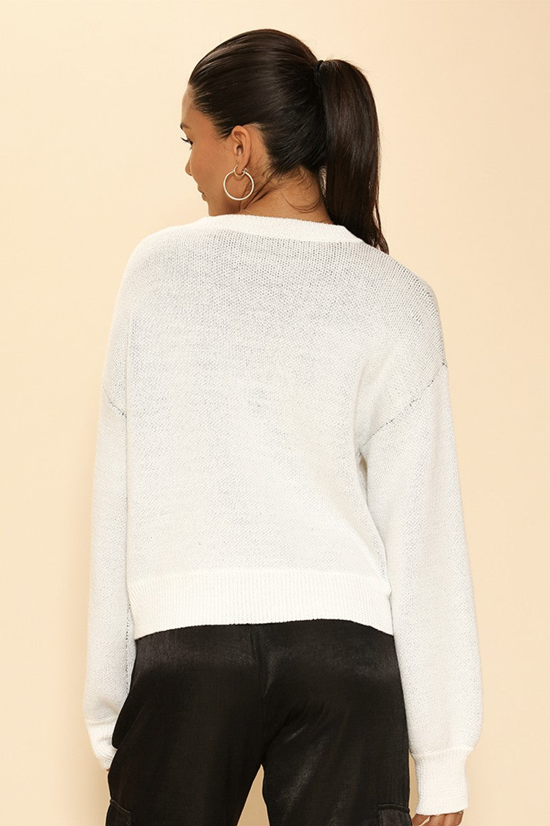 Spooky Smiles Ghost Sweater