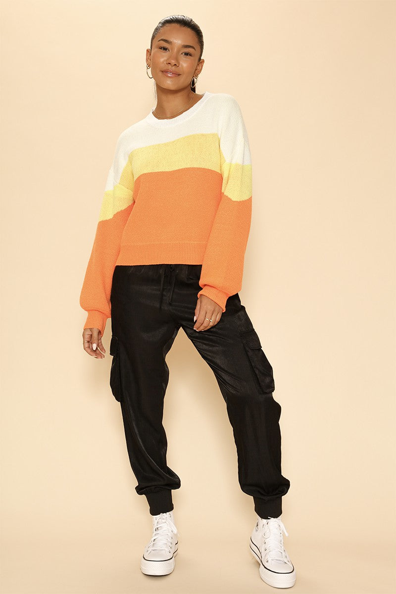 Sweet Treats Candy Corn Halloween Sweater
