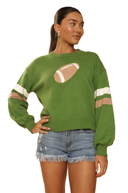 Game Day Football Knit Sweater