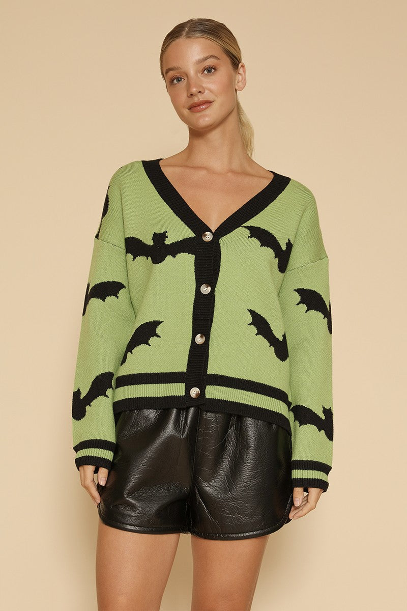 Spooky Night Halloween Knit Cardigan