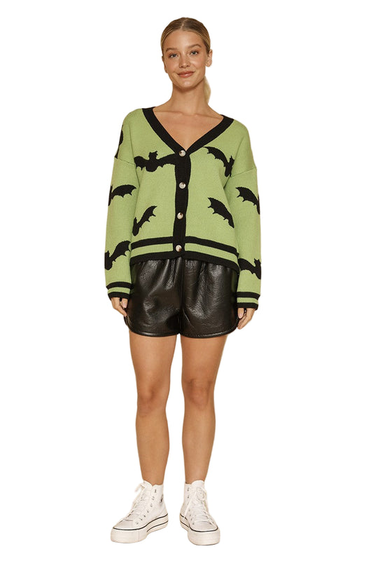Spooky Night Halloween Knit Cardigan
