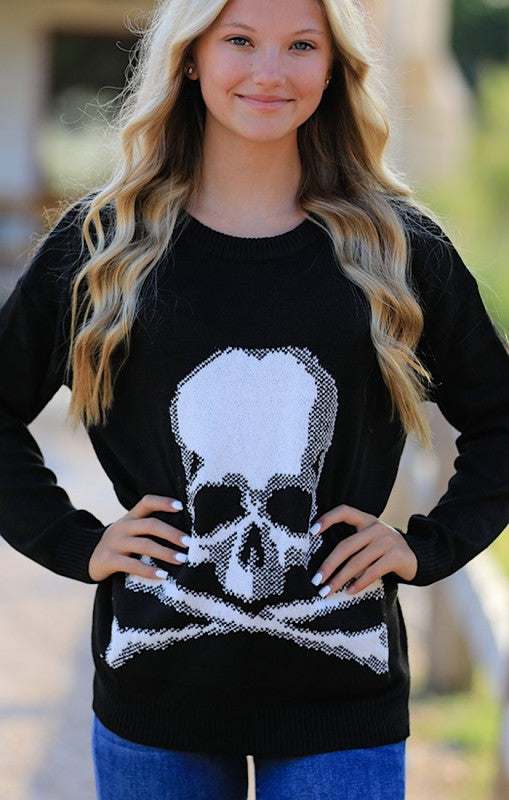 Skull & Crossbones Knit Sweater