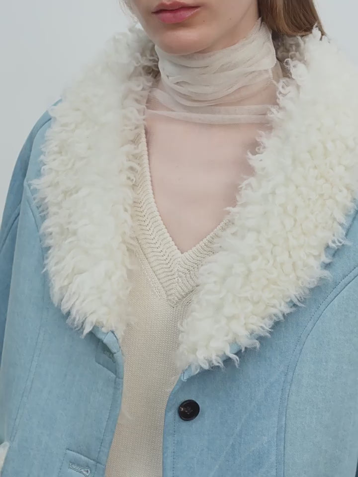 Pure Era Short Wool Fur Coat
