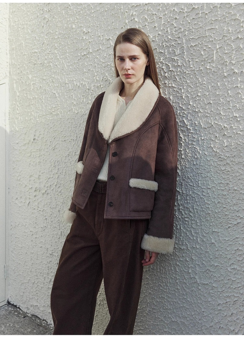 Pure Era Short Wool Fur Coat