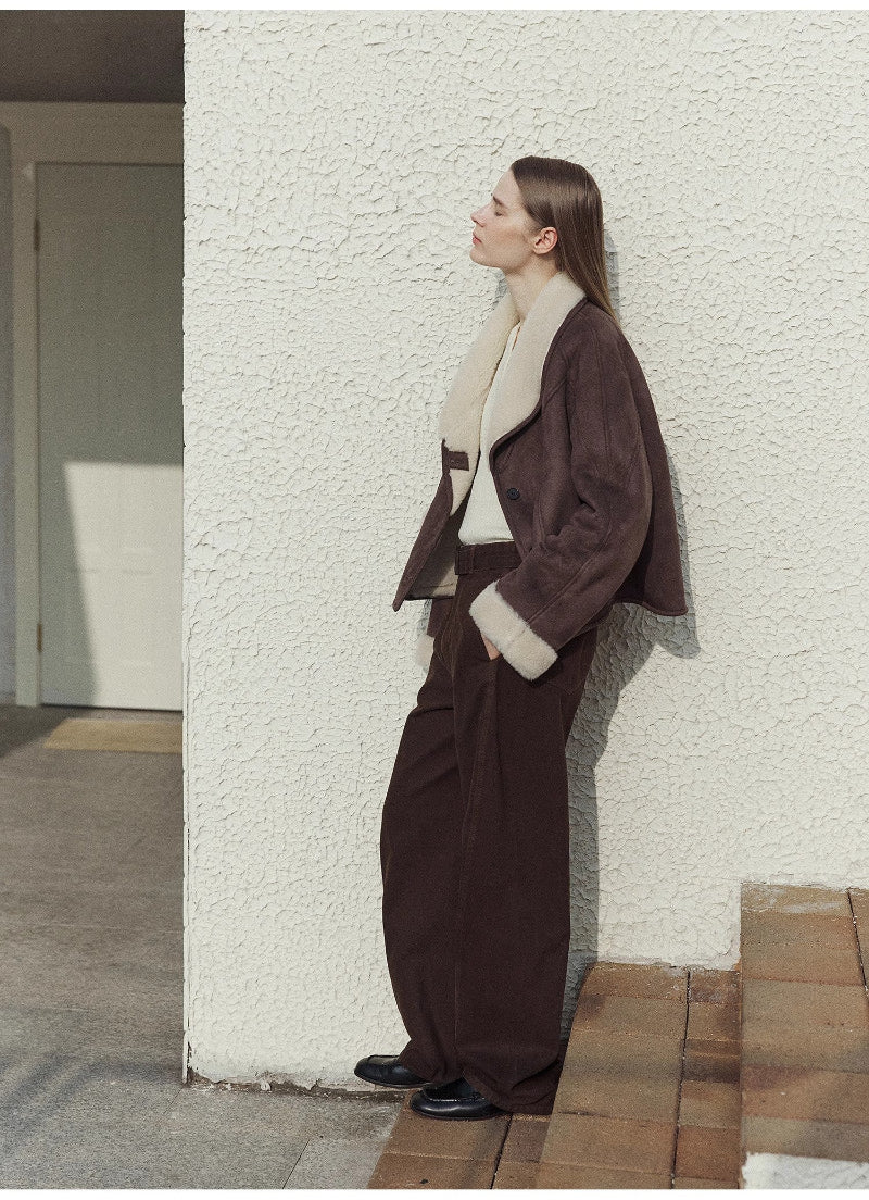 Pure Era Short Wool Fur Coat