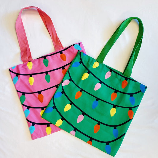 Joyful Canvas Holiday Tote