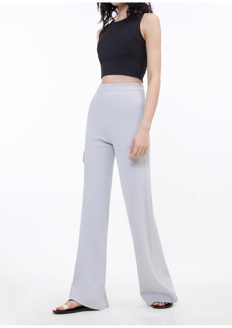 Drape Knit Flare Trousers