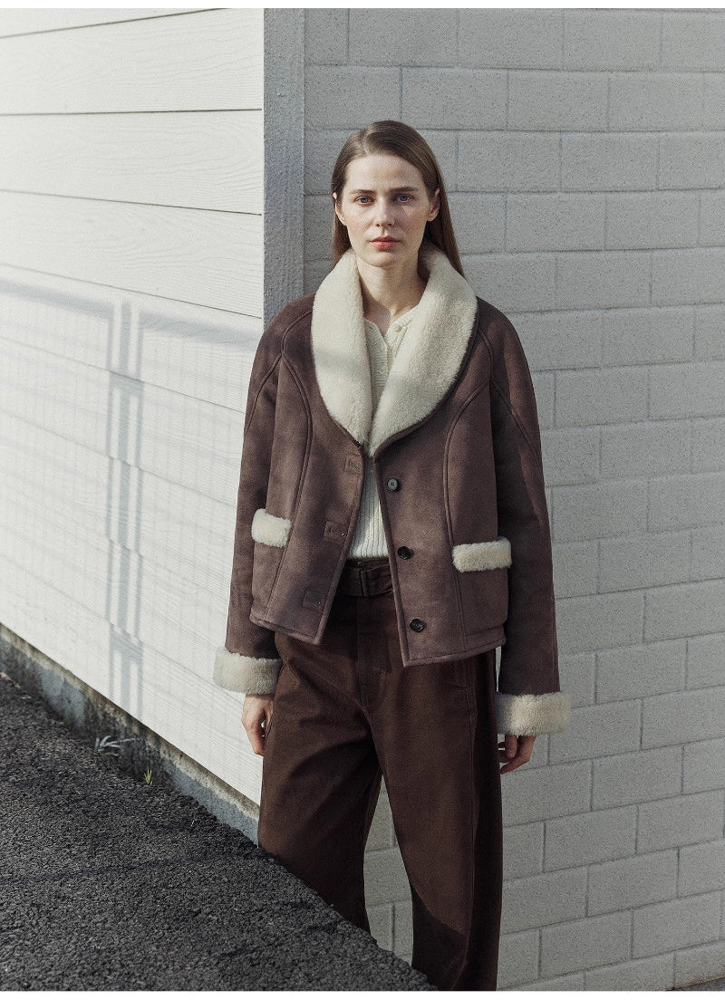 Pure Era Short Wool Fur Coat