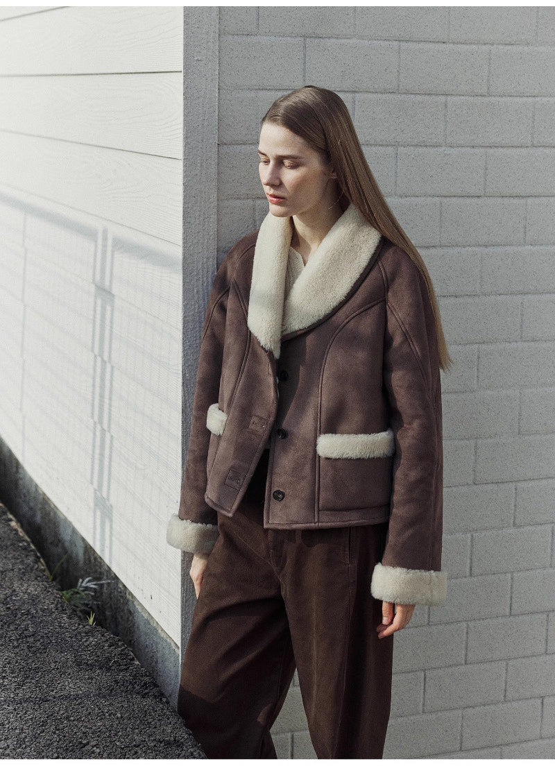 Pure Era Short Wool Fur Coat