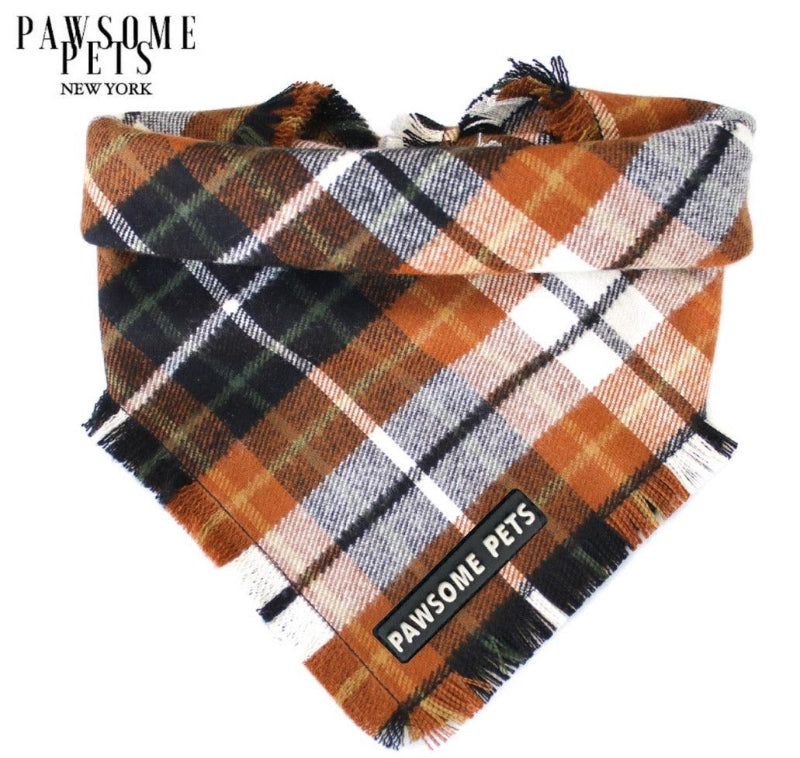 Pinewood Autumn Plaid Pet Bandana