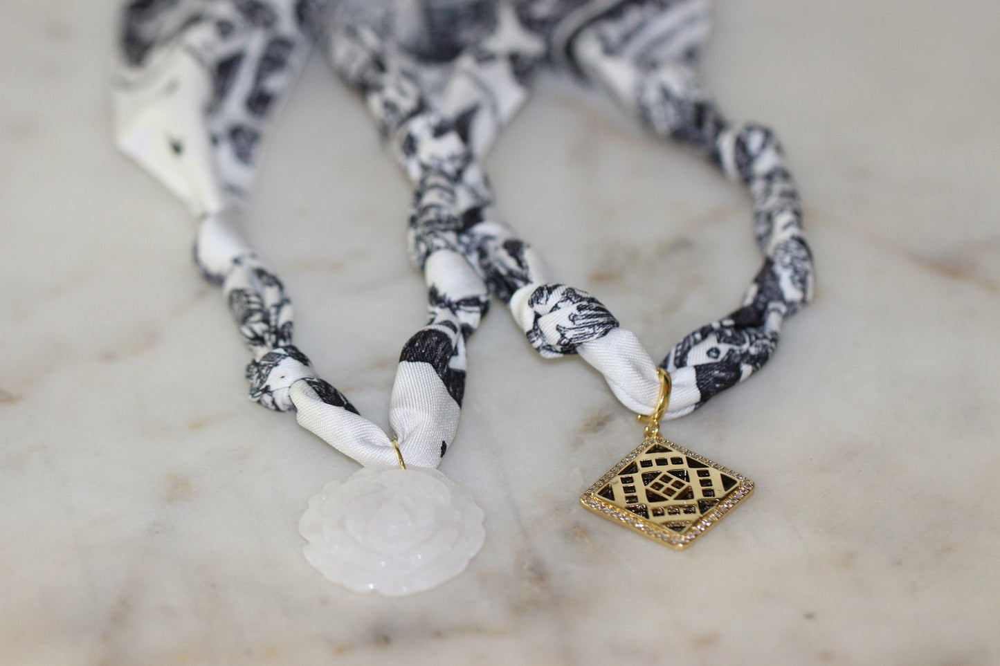 Fifth Avenue Bloom Scarf Necklace