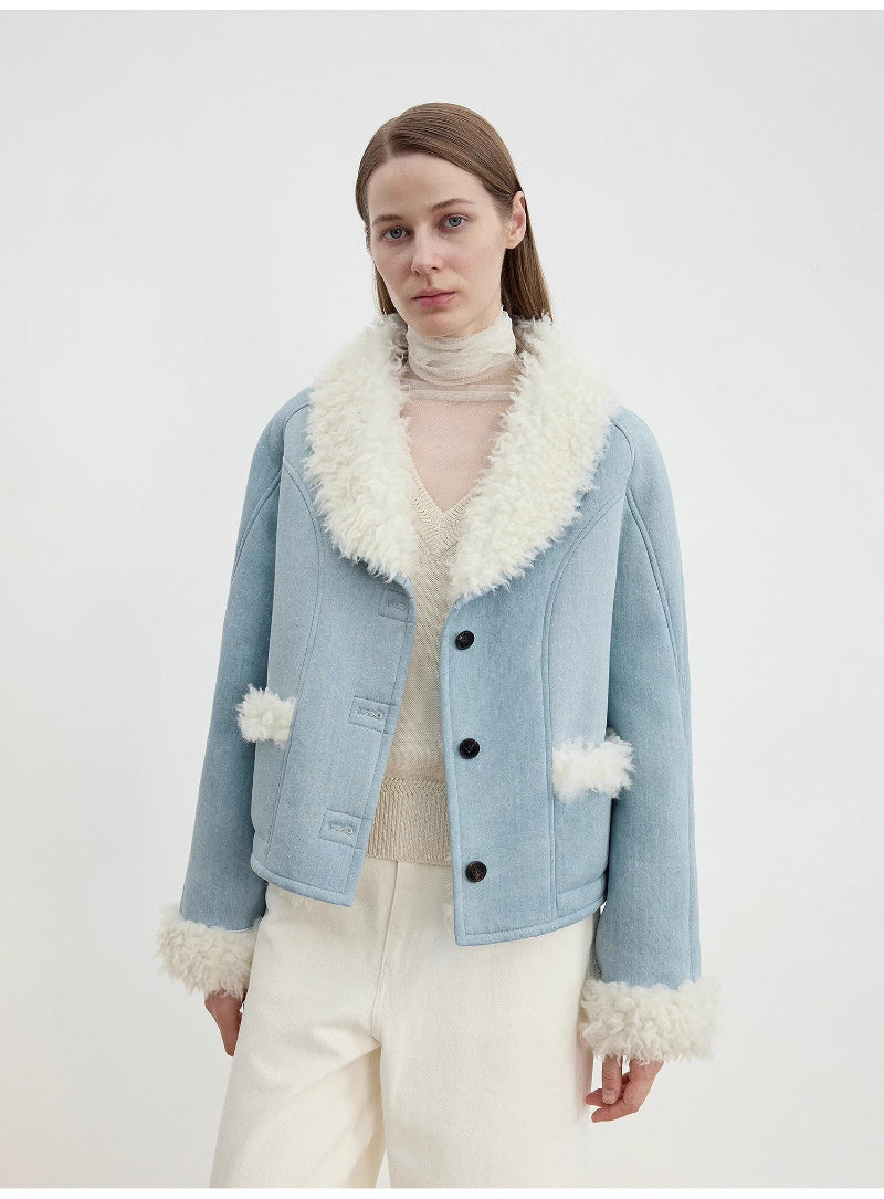 Pure Era Short Wool Fur Coat