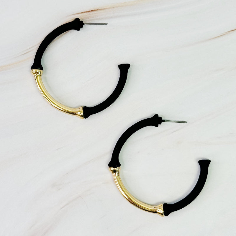 Radiant Rhythm Dipped Hoop Earrings