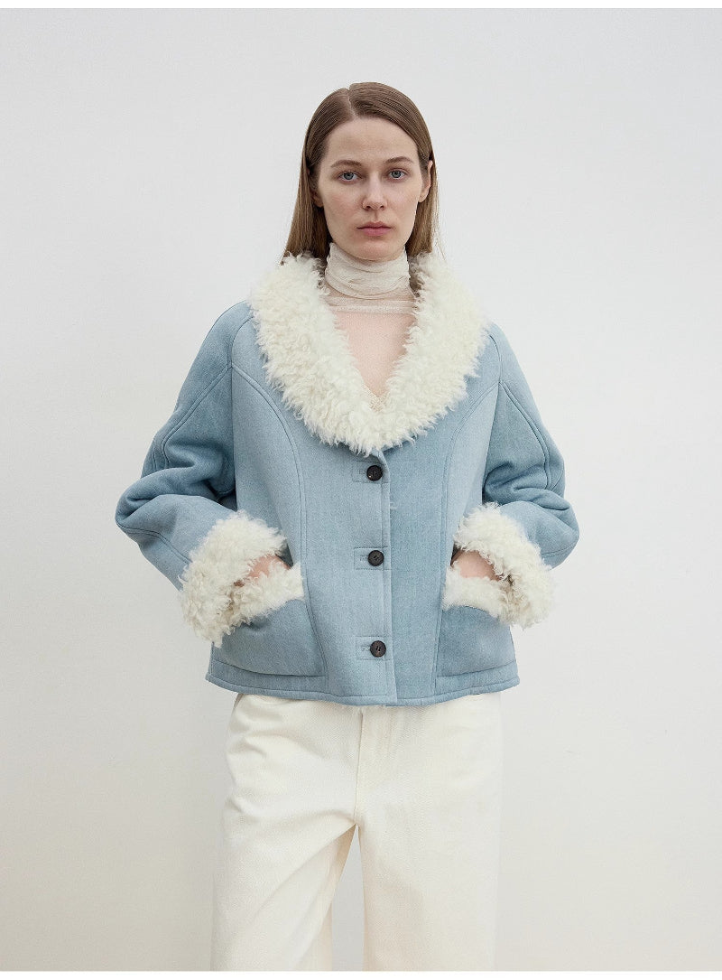 Pure Era Short Wool Fur Coat
