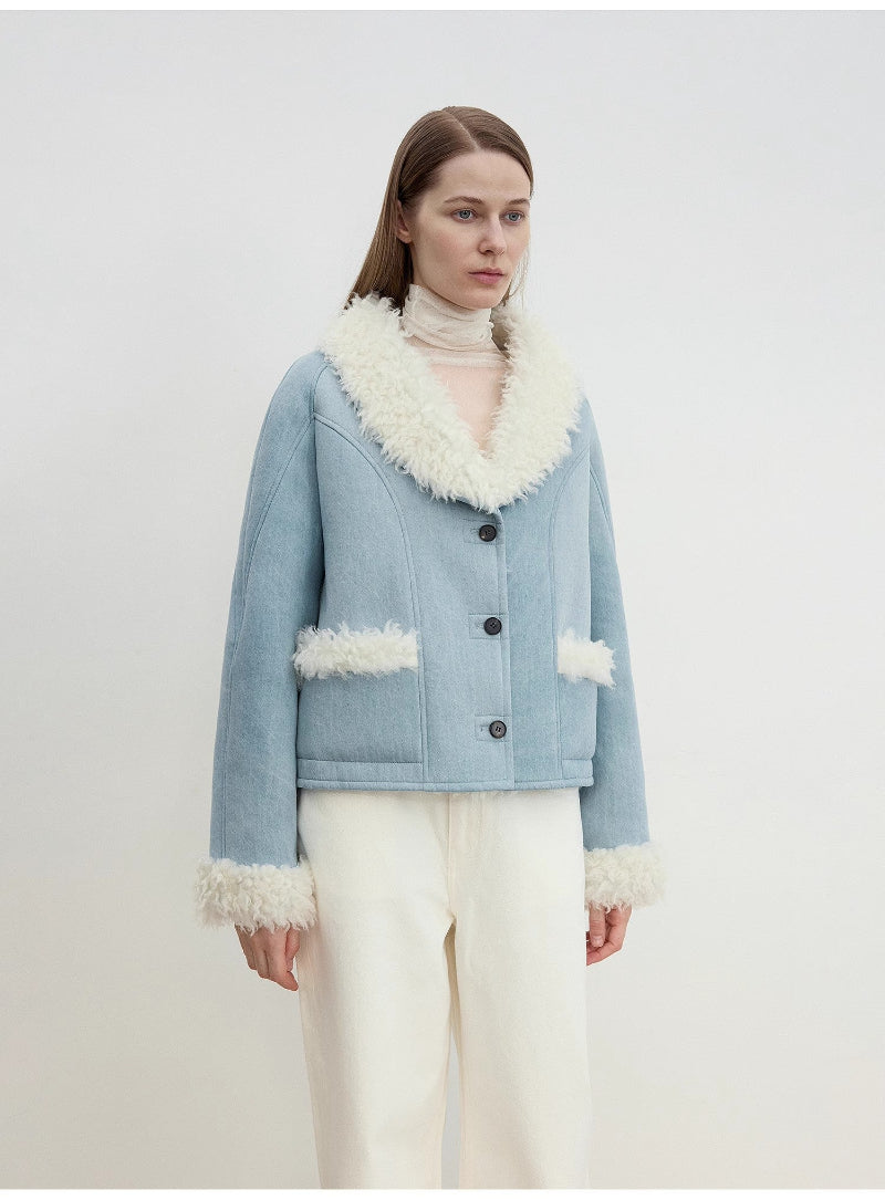 Pure Era Short Wool Fur Coat