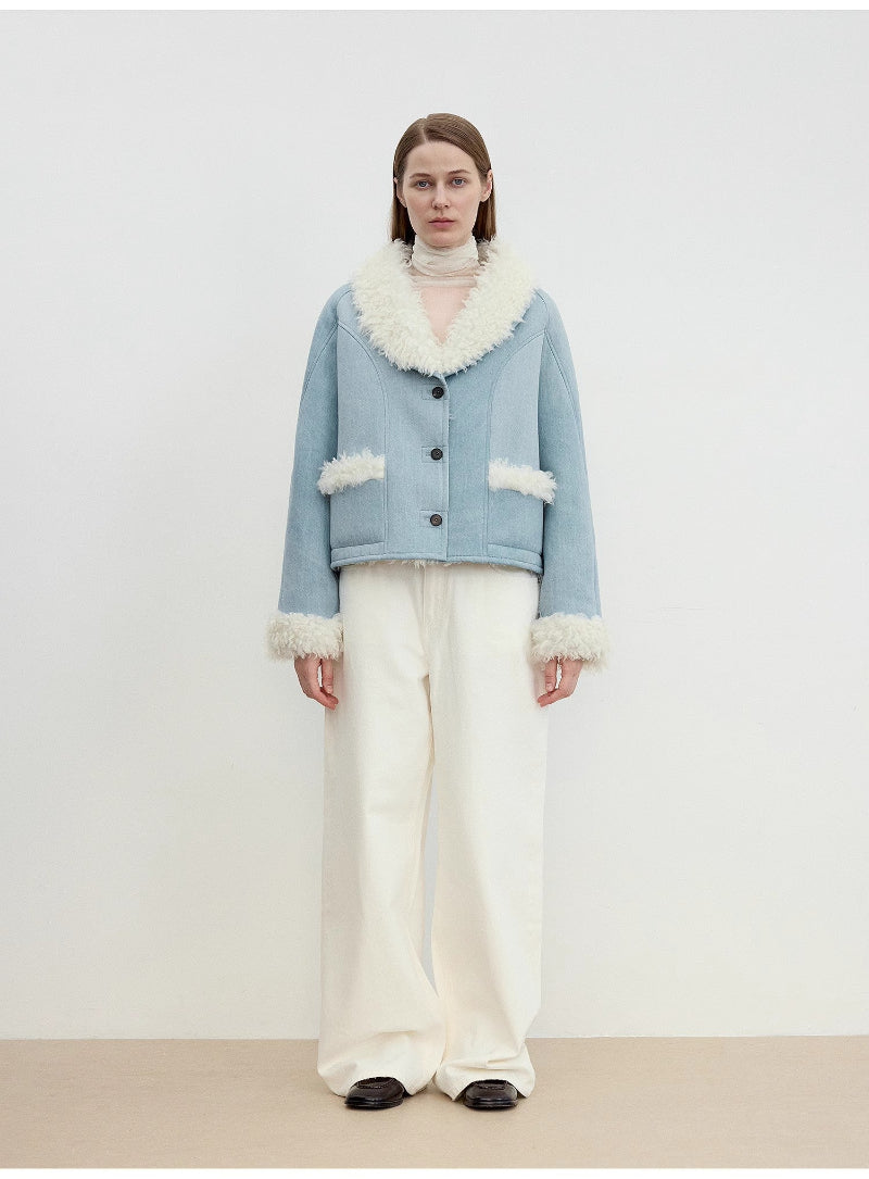Pure Era Short Wool Fur Coat