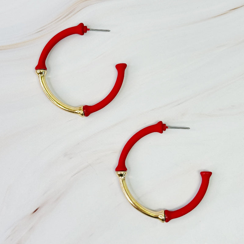 Radiant Rhythm Dipped Hoop Earrings