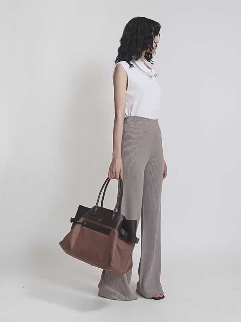 Drape Knit Flare Trousers